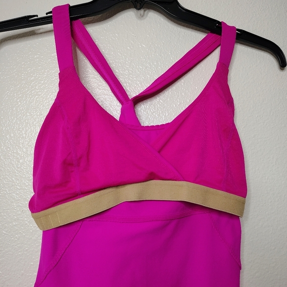 LULULEMON Women's Cross My Heart Tank Paris Pink Sz 8 💗 - Picture 13 of 16